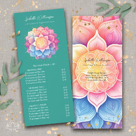 Bloem Mandala Holistische Gezondheid Wellness Prij Reclamekaart