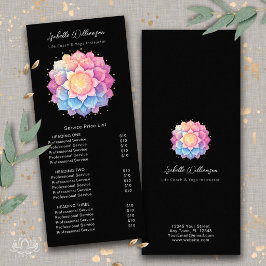 Bloem Mandala Holistische Gezondheid Wellness Prij Reclamekaart