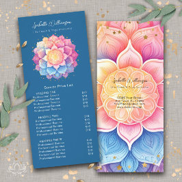 Bloem Mandala Holistische Gezondheid Wellness Prij Reclamekaart