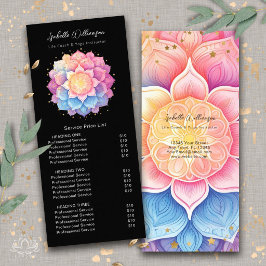 Bloem Mandala Holistische Gezondheid Wellness Prij Reclamekaart