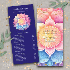 Bloem Mandala Holistische Gezondheid Wellness Prij Reclamekaart