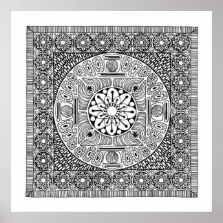 Bloem Mandala II Poster