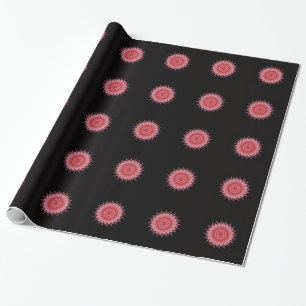 Bloem Mandala in roze Cadeaupapier