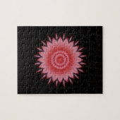 Bloem Mandala in roze Legpuzzel (Horizontaal)