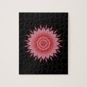 Bloem Mandala in roze Legpuzzel