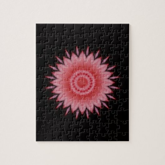 Bloem Mandala in roze Legpuzzel (Verticaal)