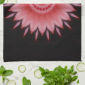 Bloem Mandala in roze Theedoek (Gevouwen)