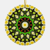 Bloem Mandala Keramisch Ornament (Voorkant)