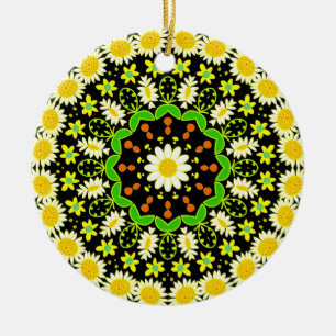 Bloem Mandala Keramisch Ornament