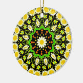 Bloem Mandala Keramisch Ornament (Links)