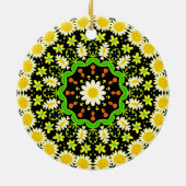Bloem Mandala Keramisch Ornament (Achterkant)
