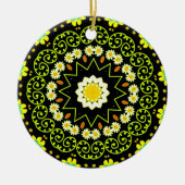 Bloem Mandala Keramisch Ornament (Voorkant)