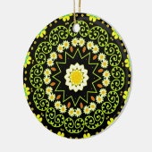 Bloem Mandala Keramisch Ornament (Links)