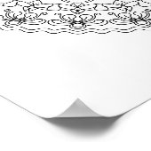 Bloem Mandala Kleurboek voor Volwassenen Poster (Hoek)