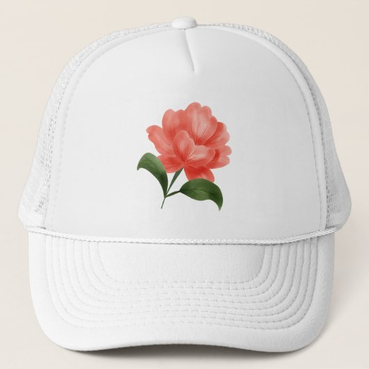 bloem Mandala kunst Trucker Pet (Voorkant)