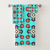Bloem Mandala Naadloos Patroon Bad Handdoek (Insitu)