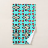 Bloem Mandala Naadloos Patroon Bad Handdoek (Handdoek)