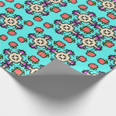 Bloem Mandala Naadloos Patroon Cadeaupapier (Hoek)