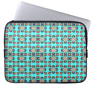 Bloem Mandala Naadloos Patroon Laptop Sleeve