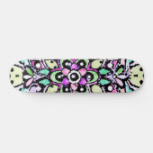 Bloem mandala ontwerp persoonlijk skateboard (Horizontaal)