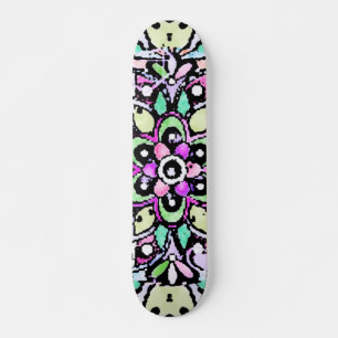 Bloem mandala ontwerp persoonlijk skateboard