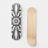 Bloem mandala ontwerp persoonlijk skateboard (Voorkant)