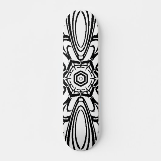 Bloem mandala ontwerp persoonlijk skateboard (Voorkant)