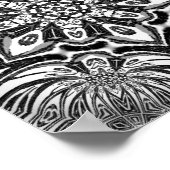 Bloem mandala ontwerp poster (Hoek)