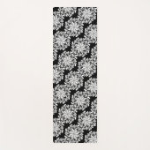  Bloem Mandala Patroon Zwart Yogamat (Voorkant)
