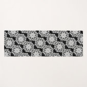  Bloem Mandala Patroon Zwart Yogamat (Voorkant (horizontaal))