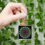 Bloem Mandala Sleutelhanger (Hand)