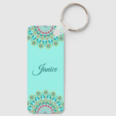 Bloem Mandala Sleutelhanger (Achterkant)