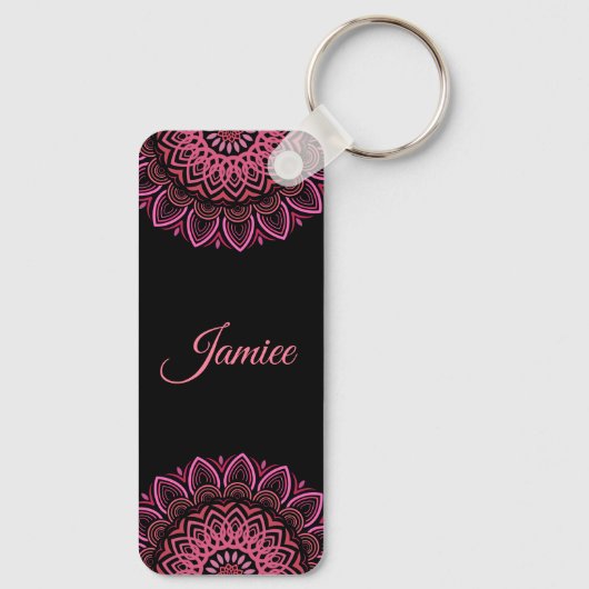 Bloem Mandala Sleutelhanger (Achterkant)