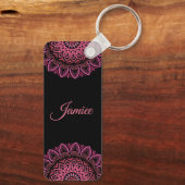 Bloem Mandala Sleutelhanger (Achterkant)