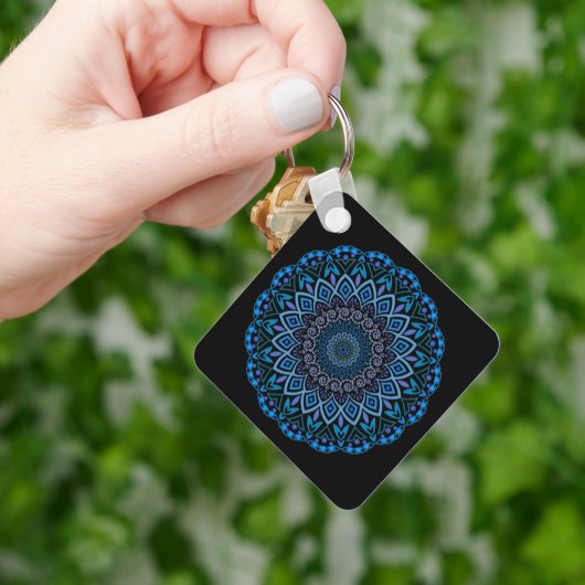 Bloem Mandala Sleutelhanger (Hand)