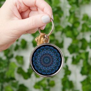 Bloem Mandala Sleutelhanger