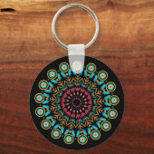 Bloem Mandala Sleutelhanger (Voorkant)