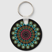 Bloem Mandala Sleutelhanger (Achterkant)