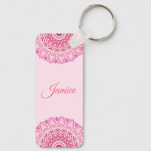 Bloem Mandala Sleutelhanger (Achterkant)