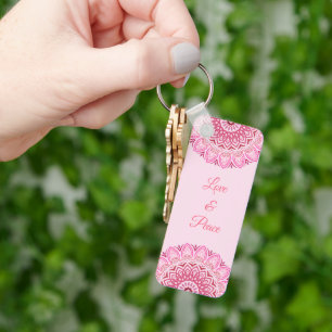 Bloem Mandala Sleutelhanger
