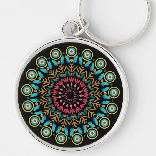 Bloem Mandala Sleutelhanger (Voorkant)