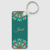 Bloem Mandala Sleutelhanger (Achterkant)