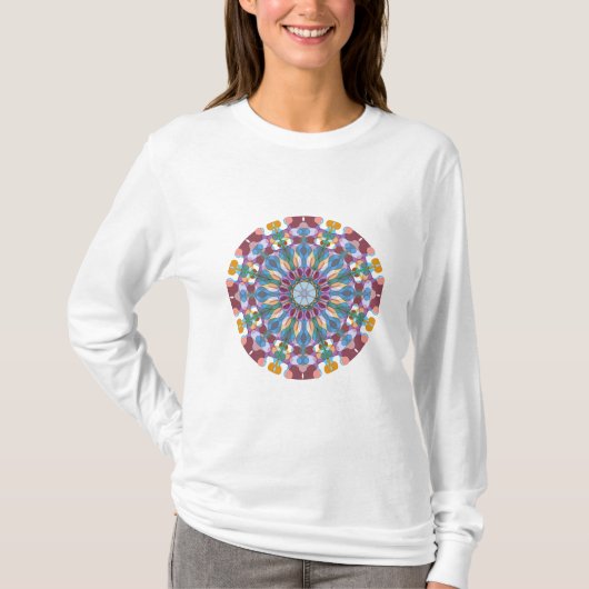 Bloem Mandala T-shirt (Voorkant)