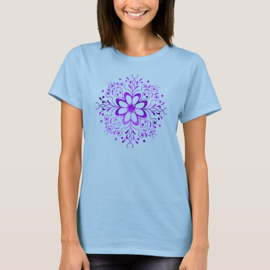 Bloem Mandala T-Shirt (Voorkant)