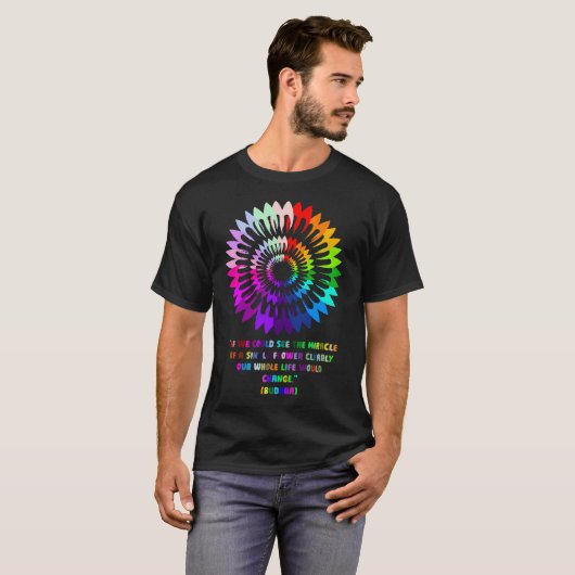 bloem mandala T-shirt (Voorkant volledig)