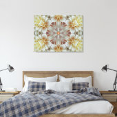 Bloem Mandala van licht Canvas Afdruk (Insitu (Slaapkamer))