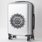 bloem mandala vinyl sticker (Koffer)