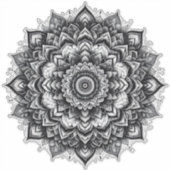 bloem mandala vinyl sticker (Voorkant)
