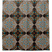 Bloem Mandala Weefsel Douchegordijn (Voorkant)