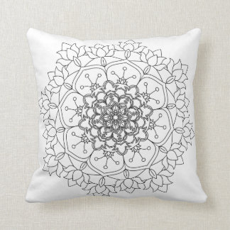 Bloem Mandalas. Vintage decoratieve elementen. Ori Kussen